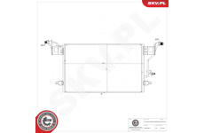 Kondenzátor klimatizácie ESEN SKV 86SKV533