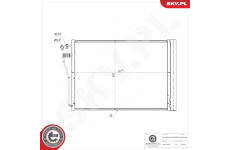 Kondenzátor klimatizácie ESEN SKV 86SKV540