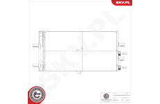 Kondenzátor klimatizácie ESEN SKV 86SKV547