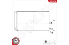 Kondenzátor, klimatizace ESEN SKV 86SKV554