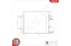 Kondenzátor klimatizácie ESEN SKV 86SKV563