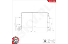 Kondenzátor, klimatizace ESEN SKV 86SKV579
