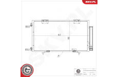 Kondenzátor klimatizácie ESEN SKV 86SKV583