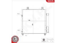 Kondenzátor klimatizácie ESEN SKV 86SKV589