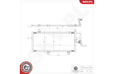 Kondenzátor, klimatizace ESEN SKV 86SKV596