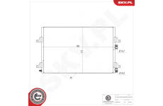 Kondenzátor klimatizácie ESEN SKV 86SKV603