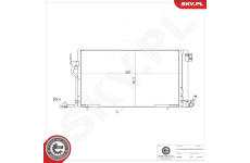 Kondenzátor klimatizácie ESEN SKV 86SKV610