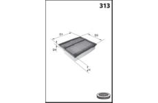 Vzduchový filtr LUCAS FILTERS LFAF175