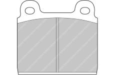 Sada brzdových destiček, kotoučová brzda FERODO RACING FDS11