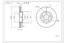 Brzdový kotouč HART 214 132