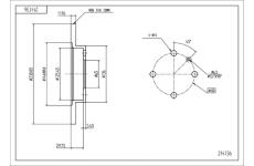 Brzdový kotouč HART 214 136