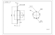 Brzdový kotouč HART 214 147