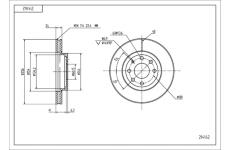 Brzdový kotouč HART 214 162