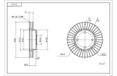 Brzdový kotouč HART 214 167