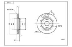 Brzdový kotouč HART 214 168