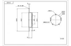 Brzdový kotouč HART 214 185