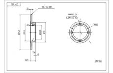 Brzdový kotouč HART 214 186