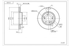 Brzdový kotouč HART 214 189