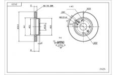 Brzdový kotouč HART 214 224