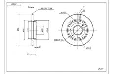 Brzdový kotouč HART 214 259