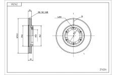 Brzdový kotouč HART 214 264