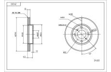 Brzdový kotouč HART 214 265