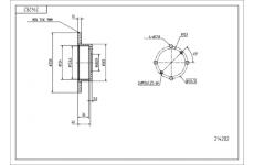 Brzdový kotouč HART 214 282