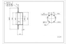 Brzdový kotouč HART 214 299