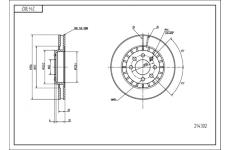 Brzdový kotouč HART 214 302