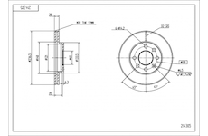 Brzdový kotouč HART 214 305