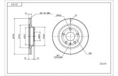 Brzdový kotouč HART 214 319