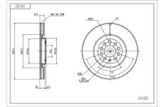Brzdový kotouč HART 214 322