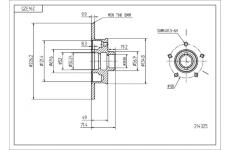 Brzdový kotouč HART 214 325