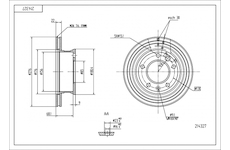 Brzdový kotouč HART 214 327