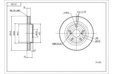 Brzdový kotouč HART 214 350