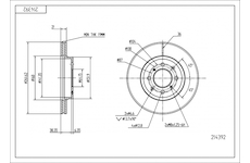 Brzdový kotouč HART 214 392