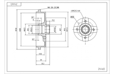 Brzdový buben HART 214 465