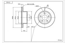 Brzdový kotouč HART 214 466