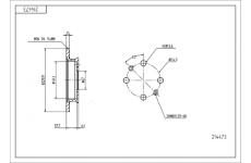 Brzdový kotouč HART 214 473