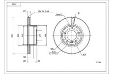 Brzdový kotouč HART 215 284