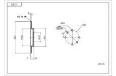 Brzdový kotouč HART 215 370