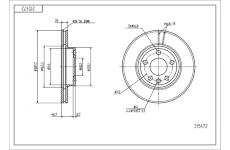 Brzdový kotouč HART 215 472