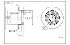 Brzdový kotouč HART 215 610