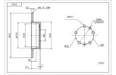 Brzdový kotouč HART 215 611