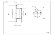 Brzdový kotouč HART 215 628