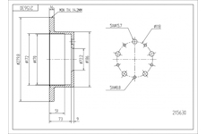 Brzdový kotouč HART 215 630