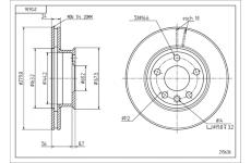 Brzdový kotouč HART 215 636