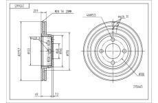 Brzdový kotouč HART 215 665