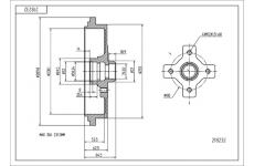 Brzdový buben HART 218 232