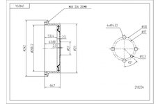 Brzdový buben HART 218 234